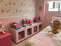 Organizador/Mesa com Caixas de Brinquedos