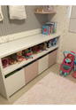 Organizador Infantil com Mesa e Caixas de Brinquedos