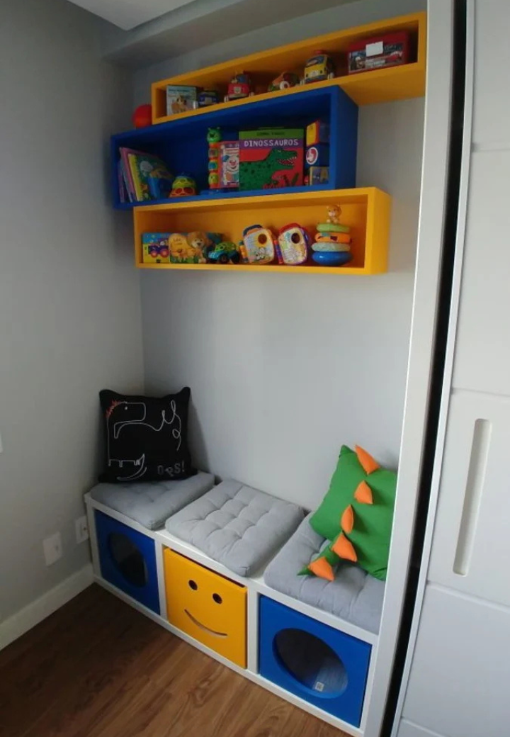 Kit Quarto Infantil – Organizador de Brinquedos e Nichos