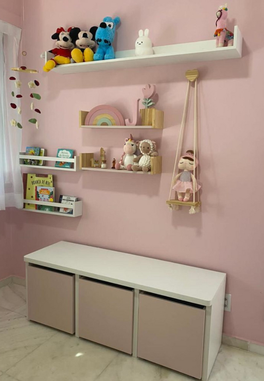 Kit Quarto Infantil – Organizador de Brinquedos e Prateleiras